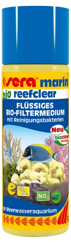 Sera marin bio reefclear 100ml - flüssiges Bio-Filtermedium Meerwasser MHD 09/22