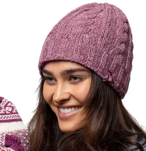 Heat Holders Damen Frauen Mütze rosa Thermomütze Strickmütze Beanie rose