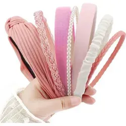 Haarreifen Damen Set Vintage Blumenstirnband 7 Stück - DRESHOW Haarreifen Damen Set - 7 stilvolle Stirnbänder für jeden Anlass. Rutschfestes Design sorgt für sicheren Halt ohne Druck. Hergestellt aus flexiblem Kunststoff für Komfort den ganzen Tag. Ideal für Schule, Arbeit, Partys und mehr.