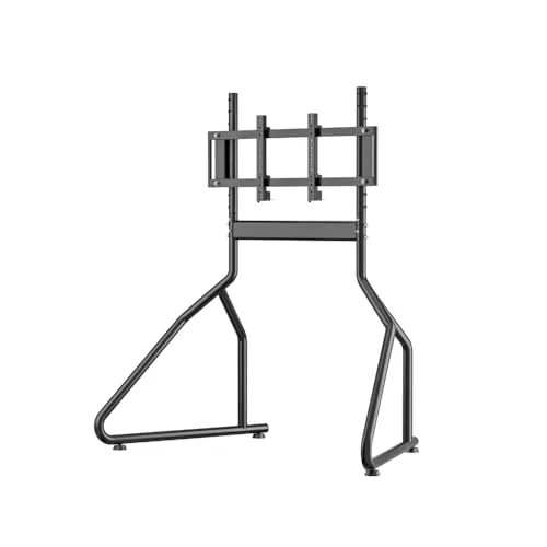 R8 Single Monitor Stand Black - Zubehör für PC: Robuster Monitorständer mit 6-stufiger Höhenverstellung und maximaler Bildschirmgröße von 57