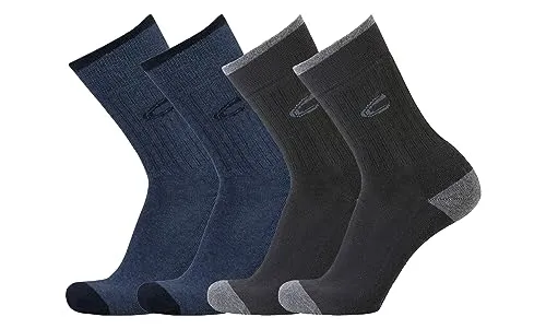 camel active Herren Sportsocke 4er Pack mit Plüschsohle dark navy, Farben:ind/blk, SockSizes:39-42