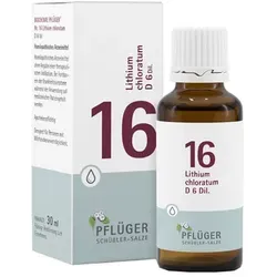 BIOCHEMIE Pflüger 16 Lithium chloratum D 6 Tropfen 30 ml
