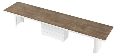 Design Esstisch Tisch HE-444 XXL ausziehbar 160 bis 412 cm