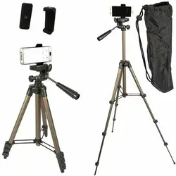 TP19S Smartphone Stativ für LG Q7 G7 K61 K51S K41S V60 ThinQ 5G - Hochwertiges, leichtes Aluminium-Stativ für Smartphones. Ideal für Fotos und Videos, verstellbare Höhe bis 105 cm und praktische Transporttasche inklusive.