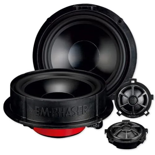 EMPHASER EM-VWF4 2-Wege Lautsprechersystem für VW T6.1 - Car-HiFi-Lautsprecher mit kräftigem Bass und Kickbass, ideal für VW T6.1. Plug & Play Installation für einfachen Einbau in vorderen und hinteren Türen.