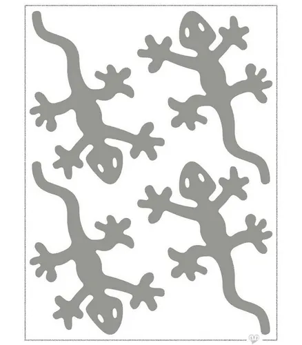 maDDma Aufnäher Applikation Reflektierende Aufbügler Bügelbild Motivauswahl, Kunststoff, Geko