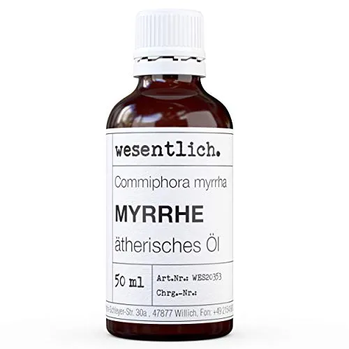 wesentlich. Myrrhe Öl - 100% naturrein ätherisches Öl (50ml) - Aroma- & ätherische Öle, ideal zur Entspannung und für aromatherapeutische Anwendungen, in hochwertiger Glasflasche.