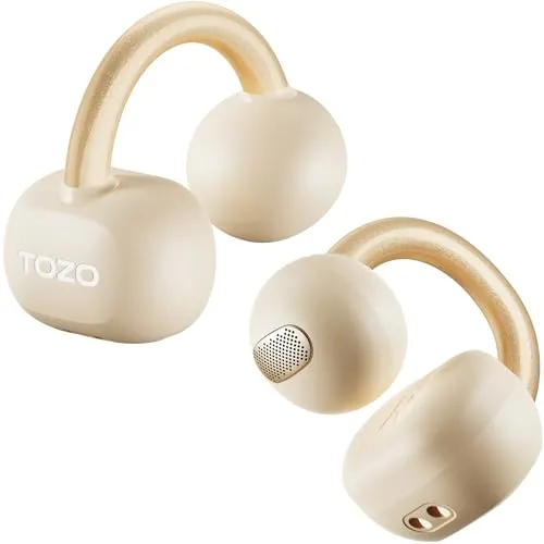 TOZO OpenEarRing Open Ear Kopfhörer – Kabellose Clip-On Kopfhörer mit Bluetooth 5.4