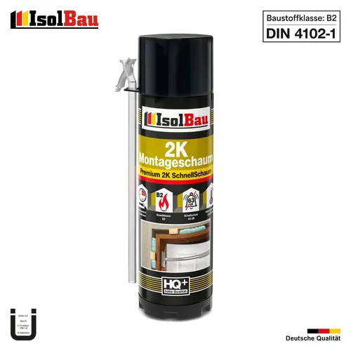 2K Bauschaum Montageschaum Zargenschaum 1 x 400ml PU Schaum Schnellschaum