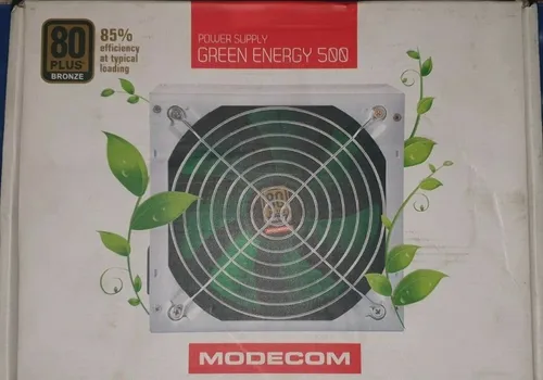 MODECOM GREEN ENERGY 500W Netzteil - Netzteil mit 80+ Bronze Zertifizierung, energieeffizient und ideal für Gaming-PCs und leistungsstarke Systeme.