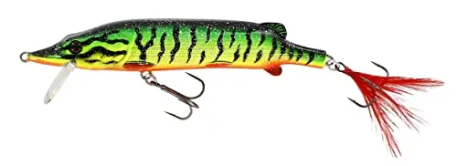 Westin Wobbler Mike The Pike (HL) 14cm 30g Köder für Hecht, Zander, Wels, Hechtköder, Zanderköder, Wallerköder, Angelköder zum Hechtangeln, Wallerangeln, Zanderangeln, Farbe:Crazy Firetiger