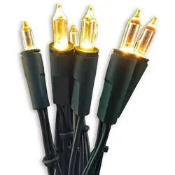 35-tlg. LED -Lichterkette, warm-weiße LEDs - Transparent