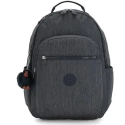 Kipling SEOUL Großer Rucksack, Marine Navy (Blau) - Laptop-Rucksack mit gepolstertem Fach, wasserabweisend und ideal für Schule oder Reisen, 27L Volumen und leichtes Design.