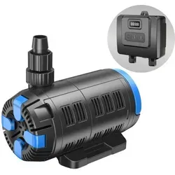 Aquaone Teichpumpe CET-8000 - Regelbare Eco Pumpe für bis zu 8000 L/h - Teichpumpen mit 18-80 Watt, extrem leise und energieeffizient. Mit intelligentem Controller zur optimalen Regelung von Wasserdurchfluss und Stromverbrauch.