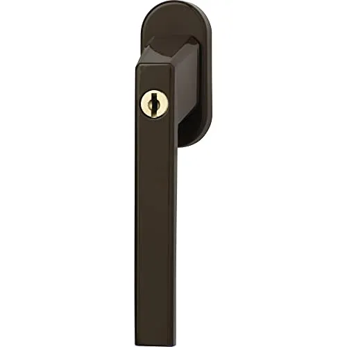 ABUS FG110 Abschließbarer Fenstergriff als Kindersicherung, Braun - Fenstersicherungen mit Schlüssel, ideal für Aluminium-, Holz- und PVC-Fensterrahmen. Schützt Ihre Kinder und bietet Sicherheit für nach außen öffnende Fenster.