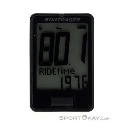 Bontrager RIDEtime Fahrradcomputer – Schwarz, One Size