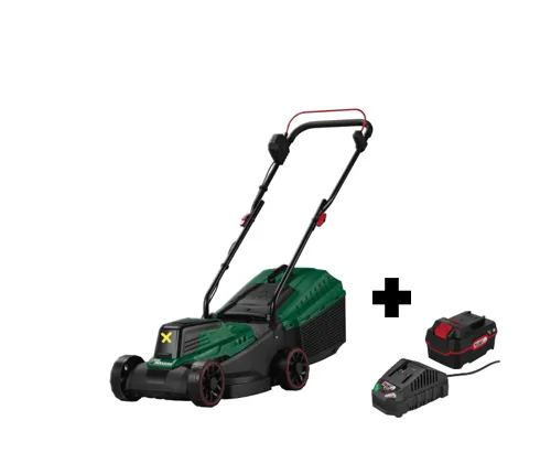 Parkside 20 V Akku-Rasenmäher PARM 20 A1 - Kompakter Akku-Rasenmäher für kleine Rasenflächen bis 200 m². Besonders leicht und einfach zu bedienen, mit einem leistungsstarken 20 V Akku für kabellosen Einsatz und hervorragender Manövrierfähigkeit.