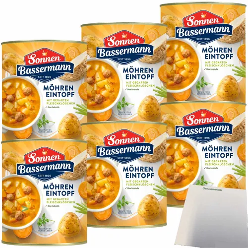 Sonnen Bassermann Möhren-Eintopf 6er Pack 6x800g Dose usy Block