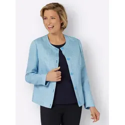 Sieh an! Blusenblazer Bouclé-Blazer Langarm blau 42