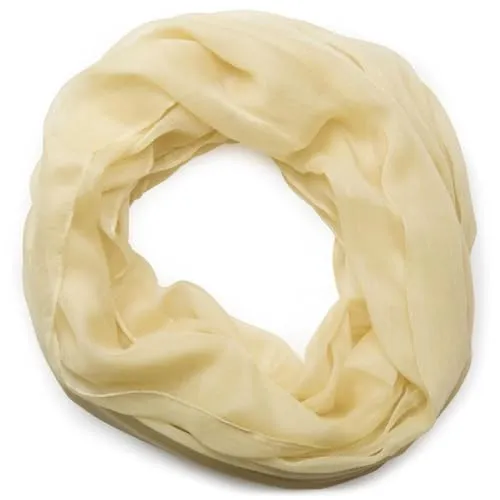 styleBREAKER unifarbener Loop Schlauchschal, weich und leicht, Unisex 01016069, Farbe:Gelb