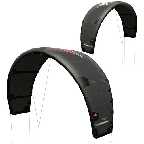 F2 Kite Air V4 8 qm Schwarz 2024/25 - Unisex Kite für Kiteboarding, Größe: 8 qm, Modelljahr 2024/25, ideal für zahlreiche Windbedingungen und vielseitigen Einsatz auf dem Wasser.
