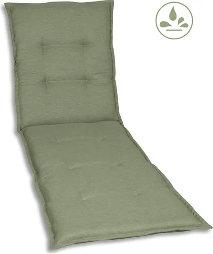 GO-DE Textil Gartenauflage U, hellgrün - Sitzkissen & Sitzauflagen für Hochlehner, Mittellehner und Liegen – optimierte Bequemlichkeit durch hochwertige Schaumstofffüllung für entspanntes Sitzen im Garten.