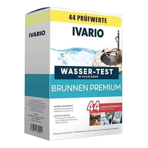 Produktbild IVARIO Labor-Wassertest Brunnenwasser Premium (44 Prüfwerte)