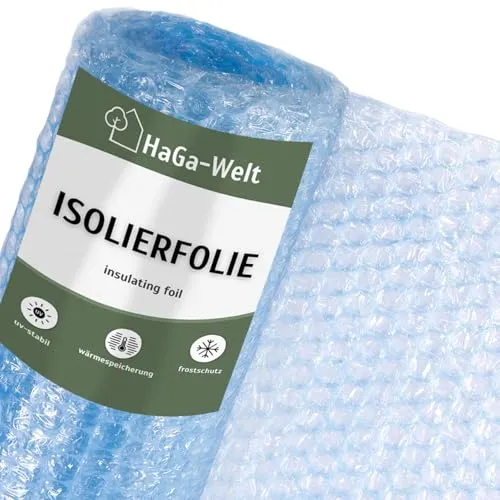 Luftpolsterfolie Noppenfolie Gewächshausfolie 1,5m x 15m von HAGA