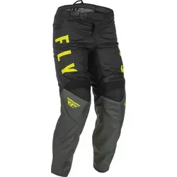 Fly Racing F-16 Textilhose - Grau/Schwarz/Neon-Gelb - 30 - Motorradhosen mit Mesh-Komfort-Futter für Kühlung und Flexibilität. Robuste 600D-Polyester-Konstruktion und ergonomisch vorgeformte Knie für optimalen Schutz.