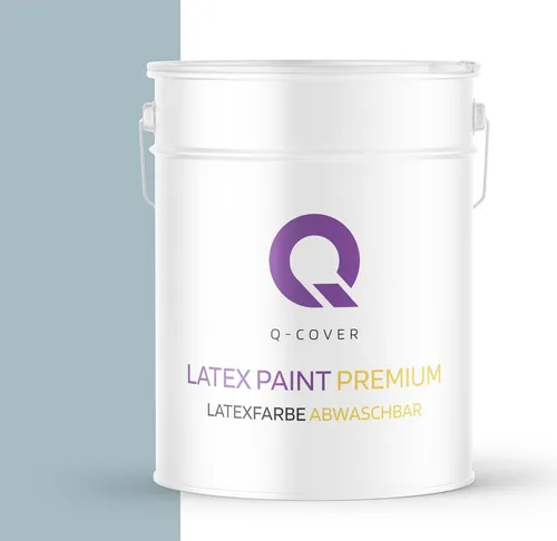Latexfarbe Abwaschbar | Platingrau 10 L | Innenfarbe | Wandfarbe | Deckenfarbe | Klasse 2 Mattfarbe Für Allergiker Scheuerfest Geruchlos Frei
