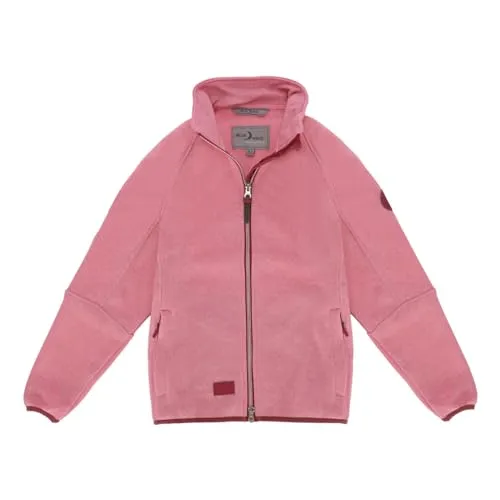 Blue Wave Kinder Mädchen Strickfleecejacke Katja mit Stehkragen - Fleecejacke in Strickoptik in Rose Größe 176