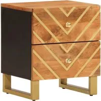 Nachttische aus Mangoholz von vidaXL