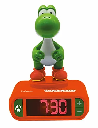 Lexibook Super Mario Yoshi Nachtlicht Wecker
