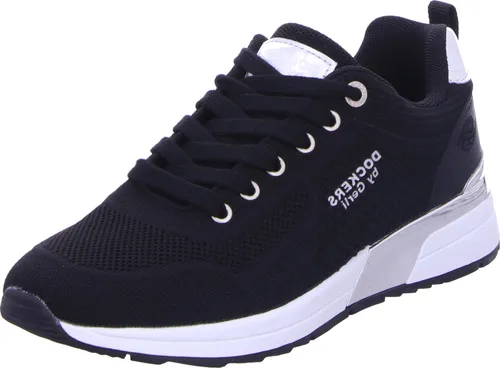 Produktbild Dockers Damen Schnürschuhe 32822, flexibler und leichter Sneaker in Schwarz