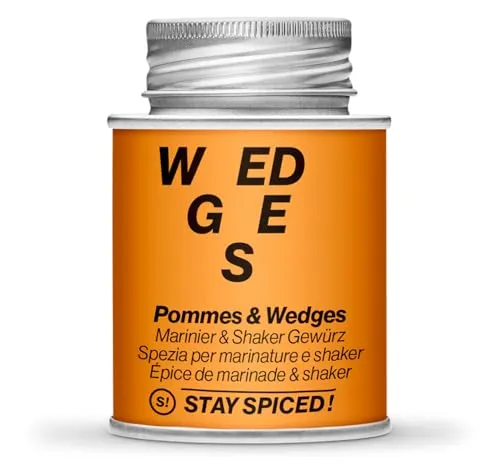 Pommes & Wedges Gewürz von STAY SPICED ! I Edles Kartoffelgewürz für Groß und Klein I BBQ Gewürz für alle Kartofellgerichte I 170 ml