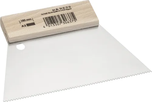 Color Expert Zahnspachtel A2 180 mm Holzgriff