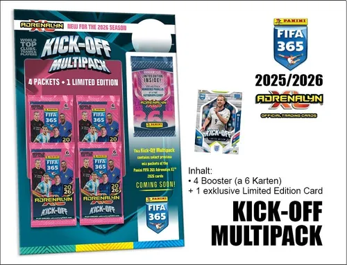 Panini FIFA 365 2026 Adrenalyn XL Kick Off Multipack