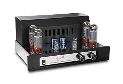 Dynavox VR-70 E II Phono-Röhrenvollverstärker - Hifi-Verstärker mit reinen Phono-Eingang, 2x40 W RMS und 4x EL34 Röhren für unverfälschten Klang und beeindruckende Audioqualität.