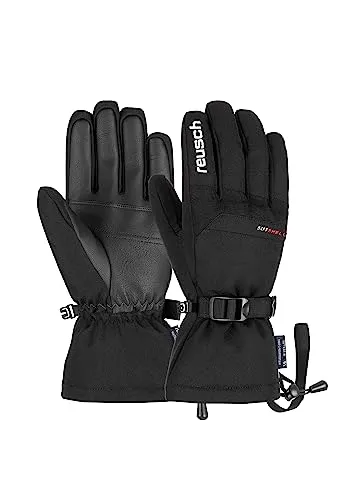 Reusch Outset R-tex XT Skihandschuhe schwarz/weiß - Warme Skihandschuhe für Männer, wasserdicht und atmungsaktiv, ideal für Komfort und Schutz auf der Piste.