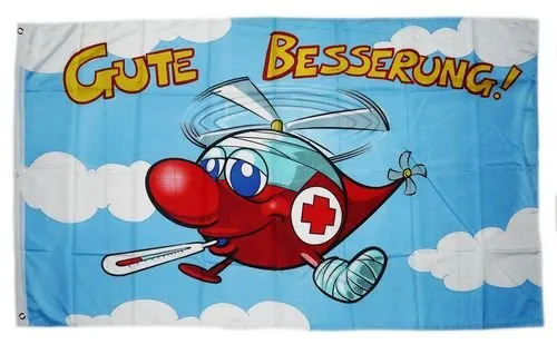 Fahne/Flagge Gute Besserung 90 x 150 cm