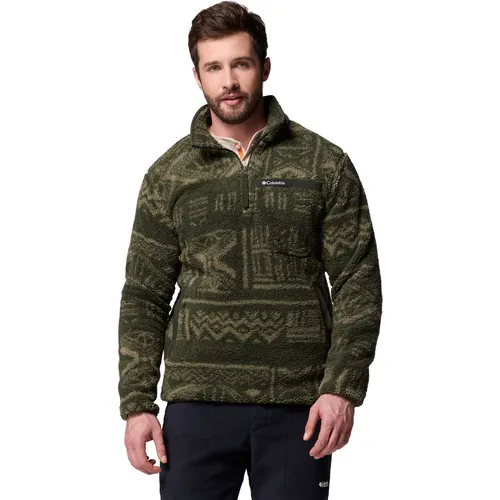Herren Fleecepullover RUGGED RIDGE HIGH PILE HALF ZIP XL - Pullover & Pullunder, kuscheliges Sherpa-Fleece für außergewöhnliche Wärme und Komfort, ideal für kühle Tage mit praktischer Brusttasche.