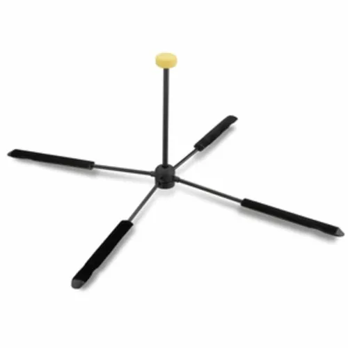 Hercules Stands HCDS-460B TravLite Flute - Ständer für Blasinstrumente, ideal für Flöten mit C-Fuß, extrem transportfreundlich und praktisch für unterwegs, Höhe: 14,8 cm, max. Belastung: 2,5 kg.