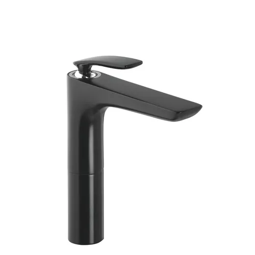 Kludi Waschschuessel-Einhebelmischer Balance 522968775 schwarz matt/chrom - Hochwertige Waschtischarmatur in elegantem Design, Made in Germany. Geräuscharm, mit wassersparender Mischdüse und langlebiger Kartusche für optimale Funktion.