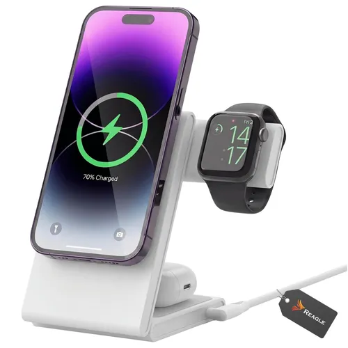 REAGLE 3-in-1 MagSafe Qi2 25W Ladestation