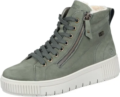 Remonte Damen Low-Top Sneaker D0700, Frauen Halbschuhe,lose Einlage,wasserabweisend,remonteTEX,Freizeit,sportlich,straßenschuhe,grün (54),36 EU
