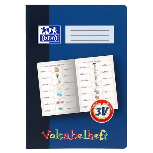 VOKABELHEFT A4 LINEATUR 3V VON OXFORD NEU