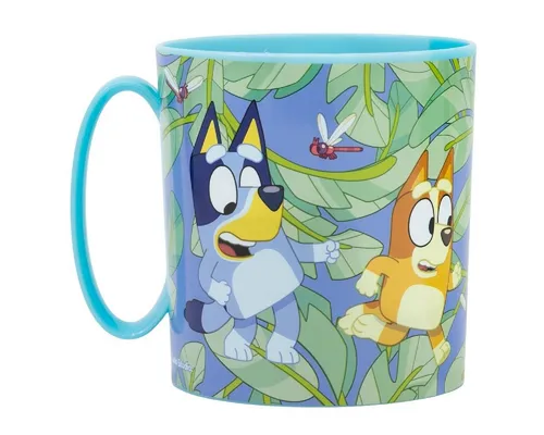 Bluey Becher - Mikrowellengeeigneter Kunststoffbecher 390 ml – für Kinder, 1-tlg., perfekt für Kinderhände dank der robusten Material