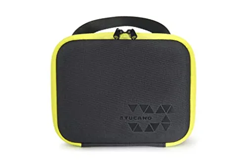 Tucano-Schutz Case für GoPro Hero. Praktisch, Strapazierfähig und gut aufgeteilt. Ausgestattet mit Taschen für Speicherkarten und Kabel. Reise Case Größe S. Manner und Damen