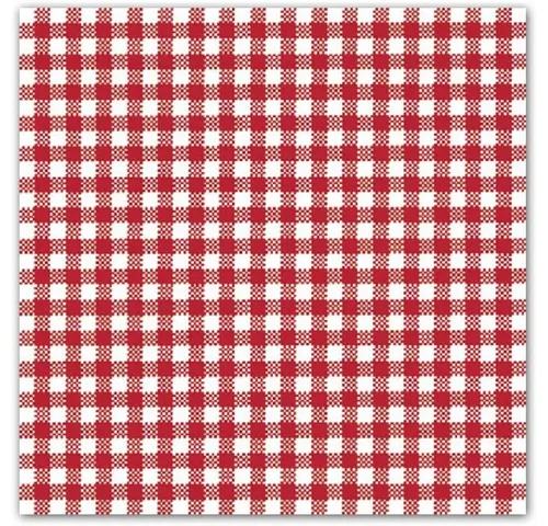 Ambiente Luxury Paper Products Papierserviette Vichy Serviette, Scottish Rot Kariert, FSC Mix - als Tischdeko, (20 St), Bastelartikel, Decoupag, Serviettentechnik geeignet