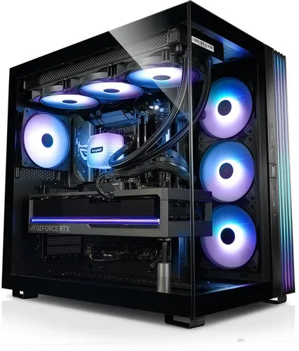 Kiebel Lightning IX Gaming-PC (AMD Ryzen 7 AMD Ryzen 7 9800X3D, RTX 5070 Ti, 32 GB RAM, 2000 GB SSD, Wasserkühlung, WLAN, ARGB-Beleuchtung)